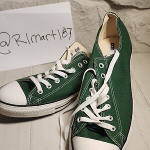 Converse Dark Green Sneakers with White Sole